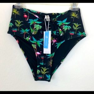 CUPSHE High Waist Swimwear Tie Bottom Size Medium